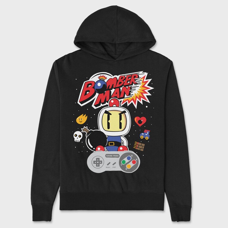 Bomberman, Hanorac Oversize Barbati (Unisex)