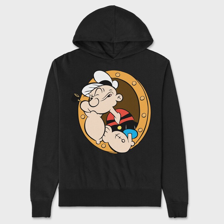 Popeye 7, Hanorac Oversize Barbati (Unisex)