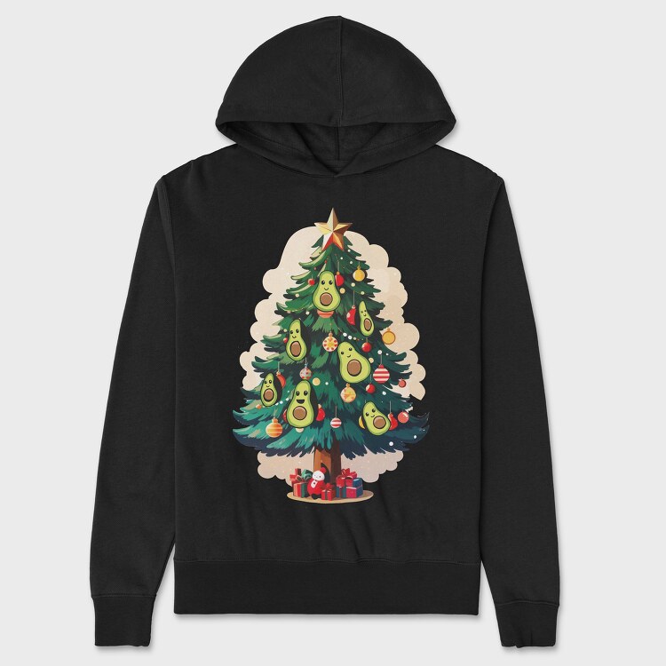 Avocado Christmas, Hanorac Oversize Barbati (Unisex)