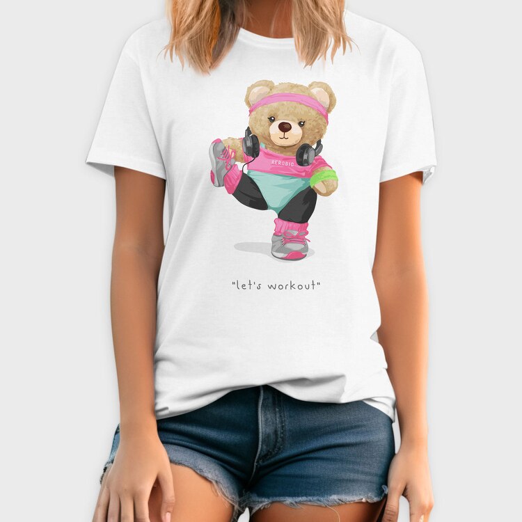 Bear Workout Vibes, Tricou Barbati (Unisex)