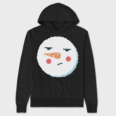 Christmas Snowman Faces 9, Hanorac Oversize Barbati (Unisex)