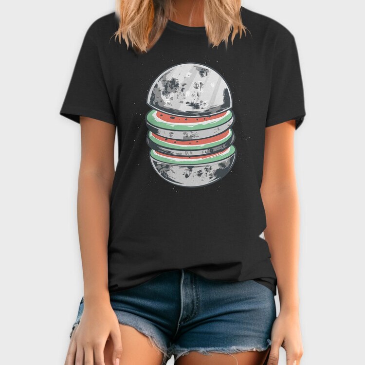 Moon Watermelon, Tricou Barbati (Unisex)
