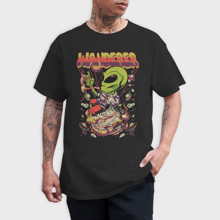 Alien Wanderer, Tricou Barbati (Unisex)