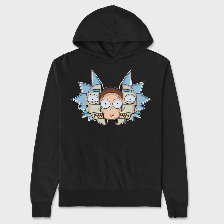 Rick and Morty 10, Hanorac Oversize Barbati (Unisex)