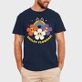 Flower Power Smiley, Tricou Barbati (Unisex)