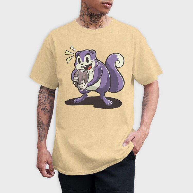 Cute Squirrel, Tricou Barbati (Unisex)