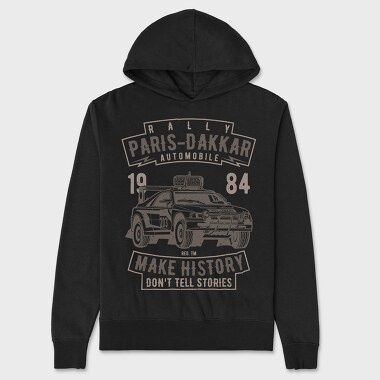 Rally Paris Dakar Automobile, Hanorac Oversize Barbati (Unisex)