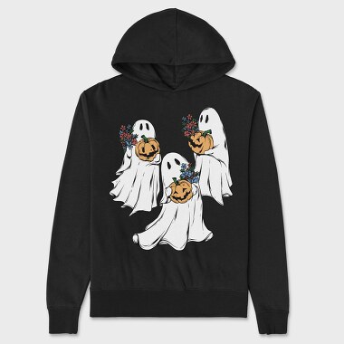 Ghosts Halloween, Hanorac Oversize Barbati (Unisex)