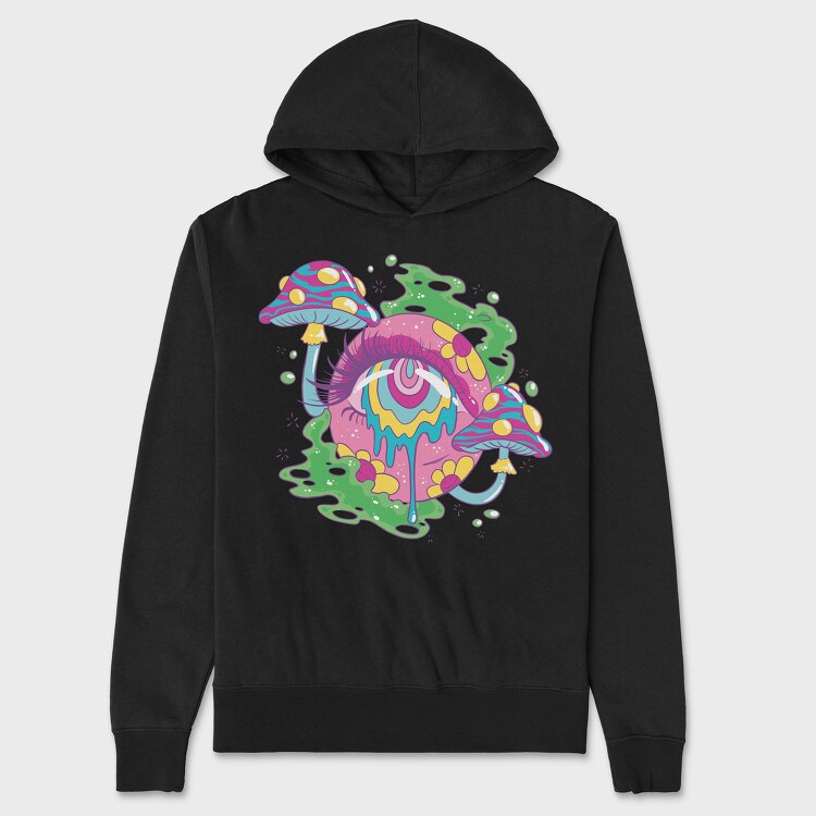 Trippy Eye, Hanorac Oversize Barbati (Unisex)