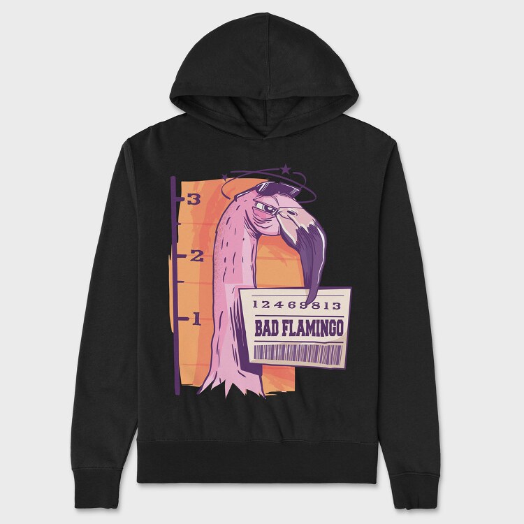 Bad Flamingo, Hanorac Oversize Barbati (Unisex)