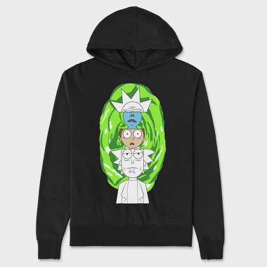 Rick and Morty 42, Hanorac Oversize Barbati (Unisex)