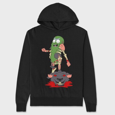 Rick and Morty 45, Hanorac Oversize Barbati (Unisex)