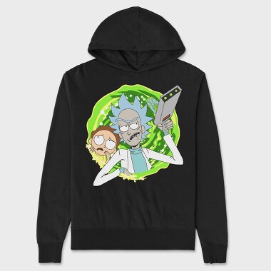 Rick and Morty 48, Hanorac Oversize Barbati (Unisex)