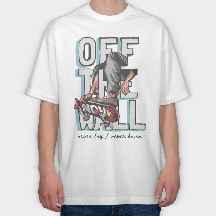 Skateboarders Edge, Tricou Oversize Barbati (Unisex)