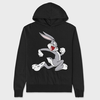 Cartoon Retro Bugs Bunny 1, Hanorac Oversize Barbati (Unisex)