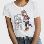 Skateboarding Cat Vibes, Tricou Femei