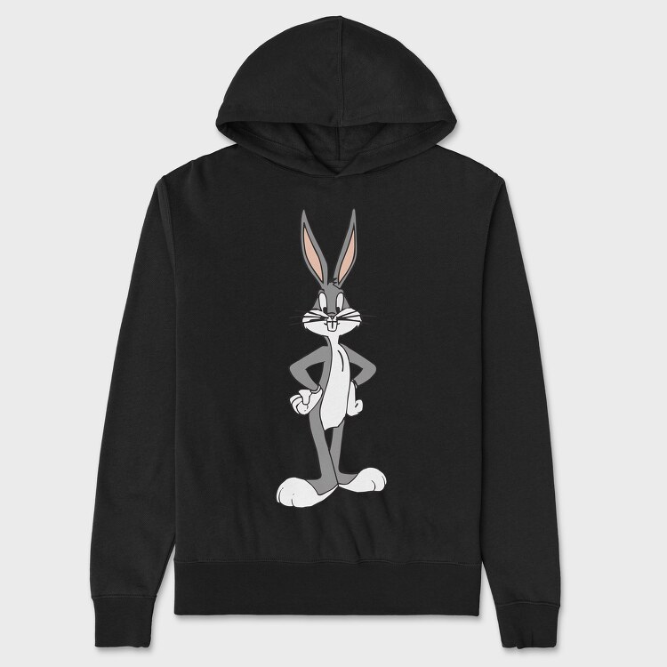 Cartoon Retro Bugs Bunny 5, Hanorac Oversize Barbati (Unisex)