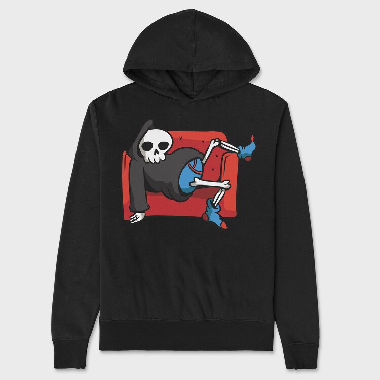 Lazy Grim Reaper, Hanorac Oversize Barbati (Unisex)