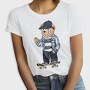 Skateboarding Teddy Bear, Tricou Femei