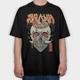 Eternal Noodle Skull, Tricou Oversize Barbati (Unisex)