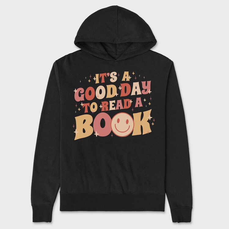 Its a Good Day to Read a Book, Hanorac Oversize Barbati (Unisex)