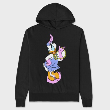 Cartoon Retro Daisy Duck 4, Hanorac Oversize Barbati (Unisex)