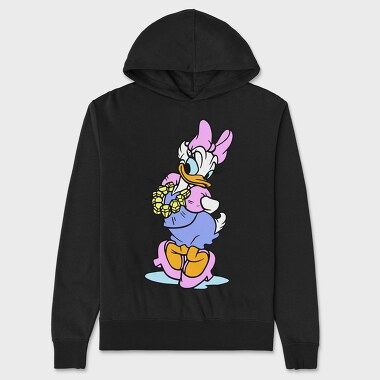 Cartoon Retro Daisy Duck 5, Hanorac Oversize Barbati (Unisex)