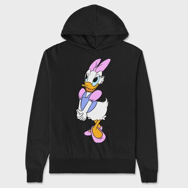 Cartoon Retro Daisy Duck 6, Hanorac Oversize Barbati (Unisex)