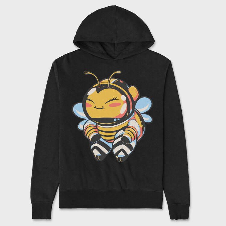 Cute Bee, Hanorac Oversize Barbati (Unisex)