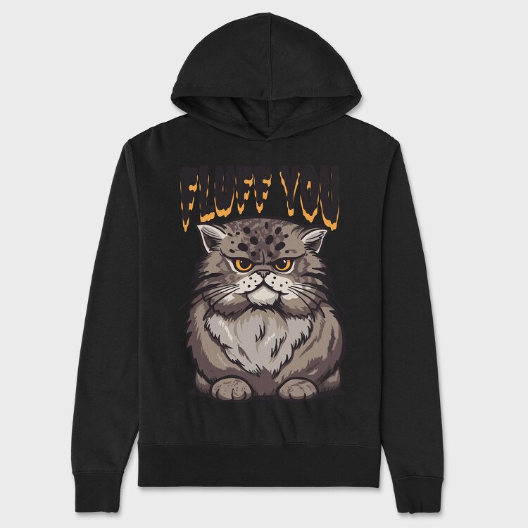 Fluff You Cat, Hanorac Oversize Barbati (Unisex)