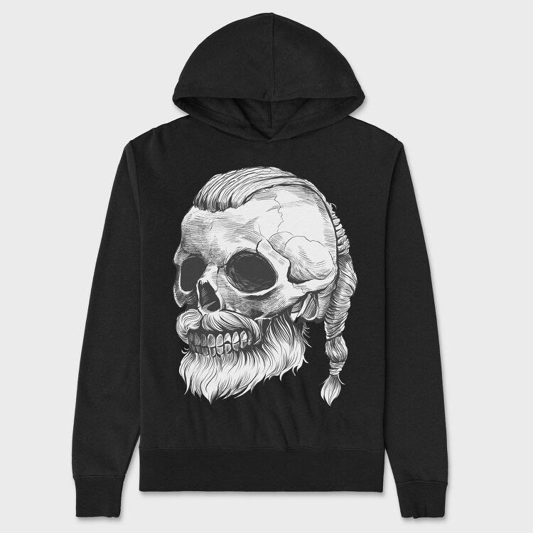 Skull Viking, Hanorac Oversize Barbati (Unisex)