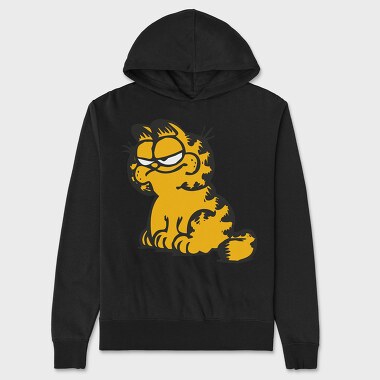 Cartoon Retro Garfield 3, Hanorac Oversize Barbati (Unisex)