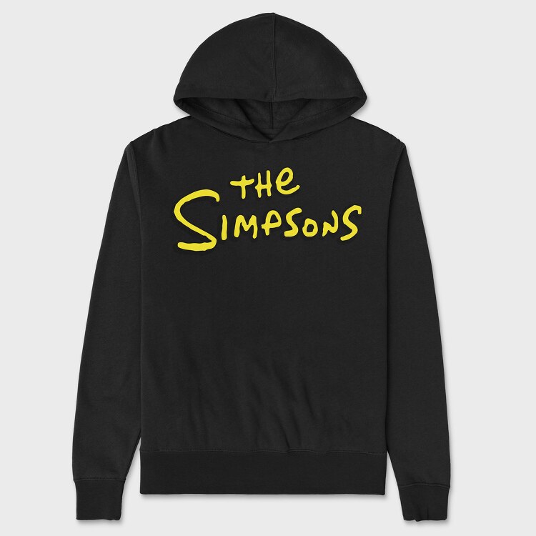 Simpsons Logo, Hanorac Oversize Barbati (Unisex)