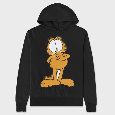 Cartoon Retro Garfield 5, Hanorac Oversize Barbati (Unisex)