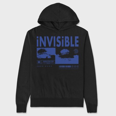 Invisible 2, Hanorac Oversize Barbati (Unisex)