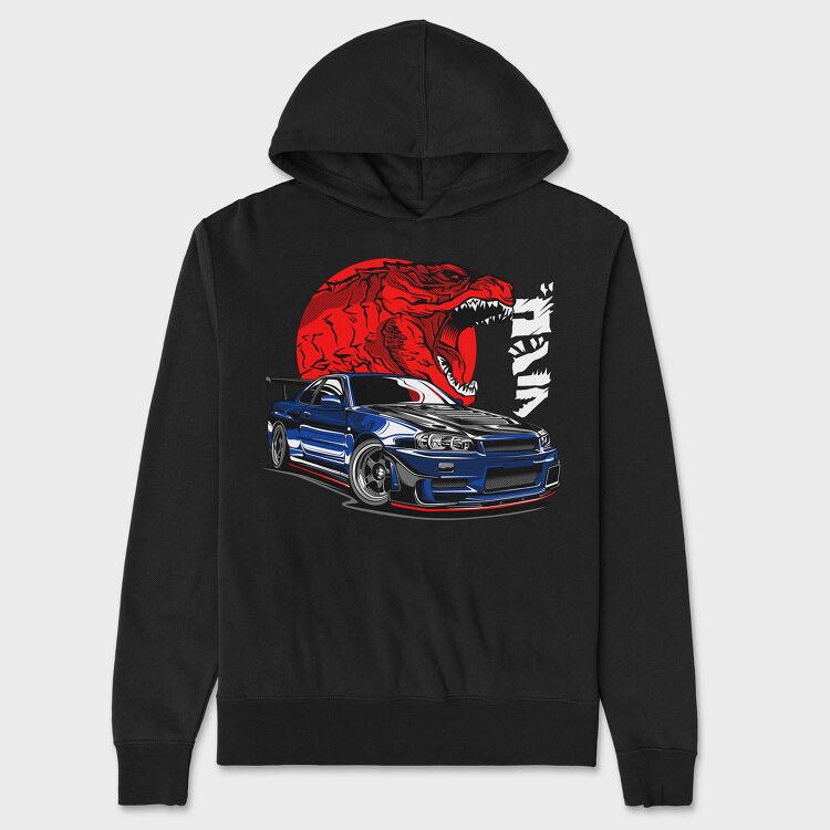 GTR R34, Hanorac Oversize Barbati (Unisex)