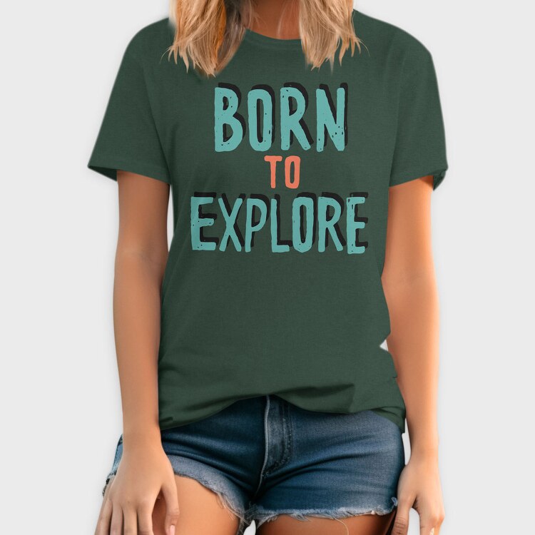 Born To Explore, Tricou Barbati (Unisex)