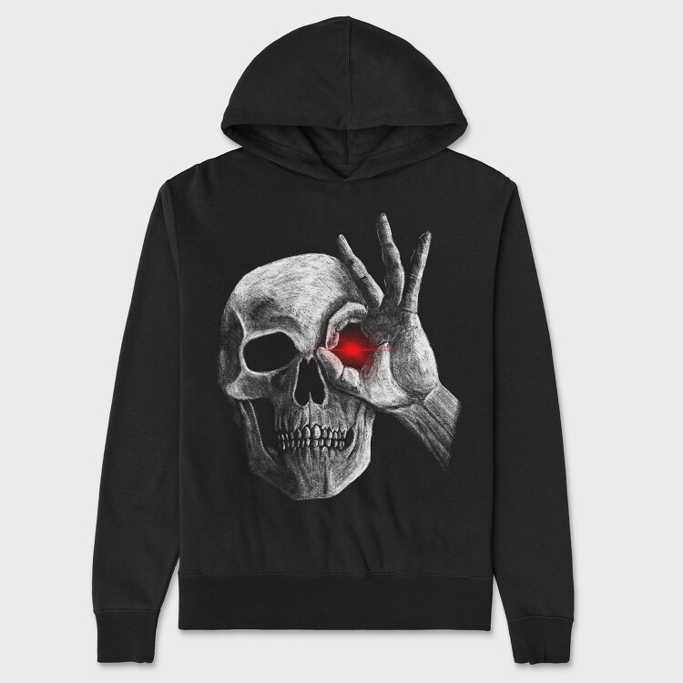 Skull Face, Hanorac Oversize Barbati (Unisex)