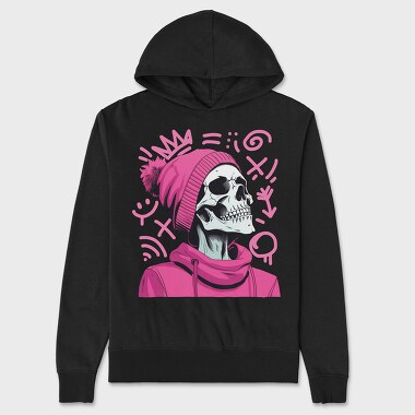 Girlie Skeleton, Hanorac Oversize Barbati (Unisex)