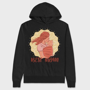 Best Mom, Hanorac Oversize Barbati (Unisex)