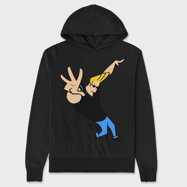 Cartoon Retro Johny Bravo 4, Hanorac Oversize Barbati (Unisex)