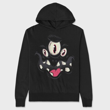 Monster Face 01, Hanorac Oversize Barbati (Unisex)