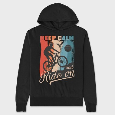 Keep Calm and Ride On, Hanorac Oversize Barbati (Unisex)