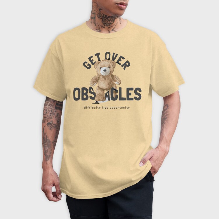 Teddy Bear Obstacle, Tricou Barbati (Unisex)