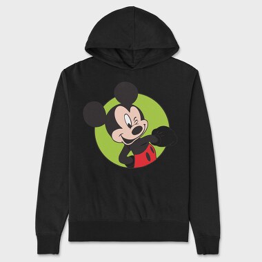 Cartoon Retro Mickey Mouse 2, Hanorac Oversize Barbati (Unisex)