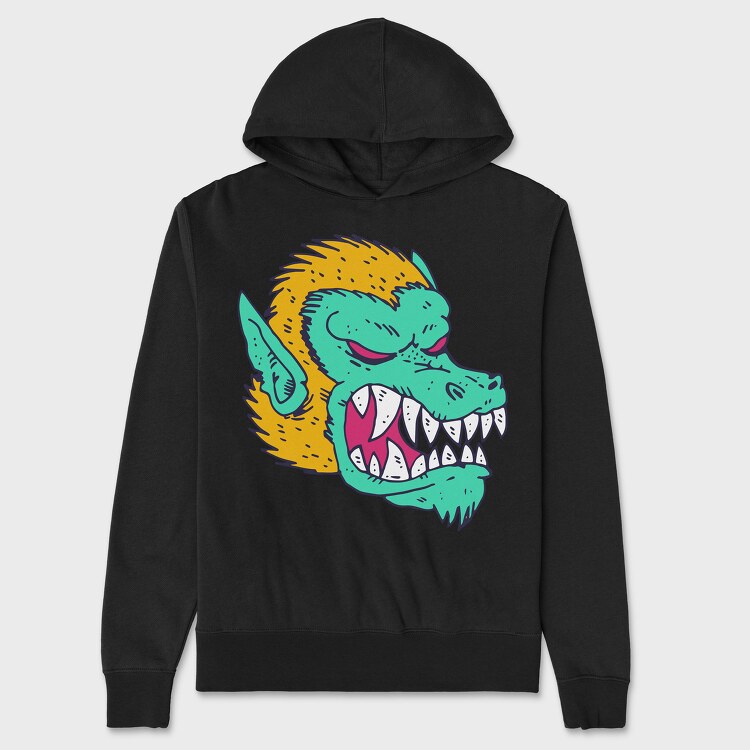 Monster Faces 2, Hanorac Oversize Barbati (Unisex)