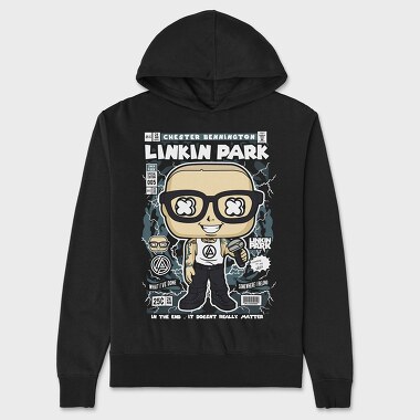 Chester Bennington, Hanorac Oversize Barbati (Unisex)