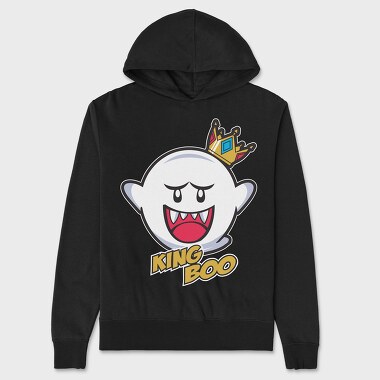 King Boo Mario Bros, Hanorac Oversize Barbati (Unisex)