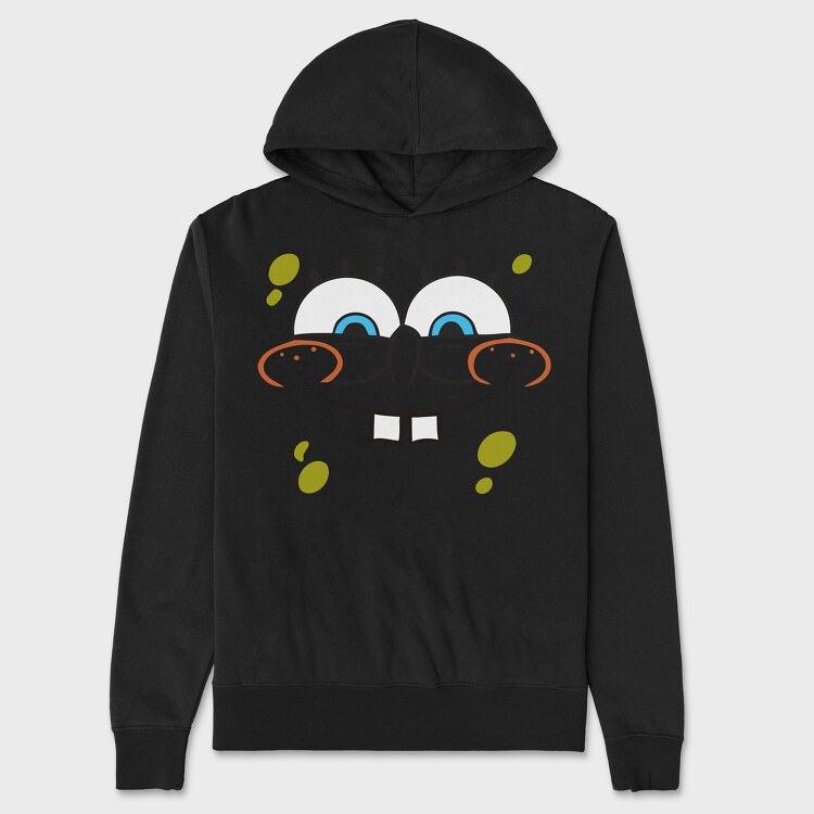 SpongeBob face 2, Hanorac Oversize Barbati (Unisex)