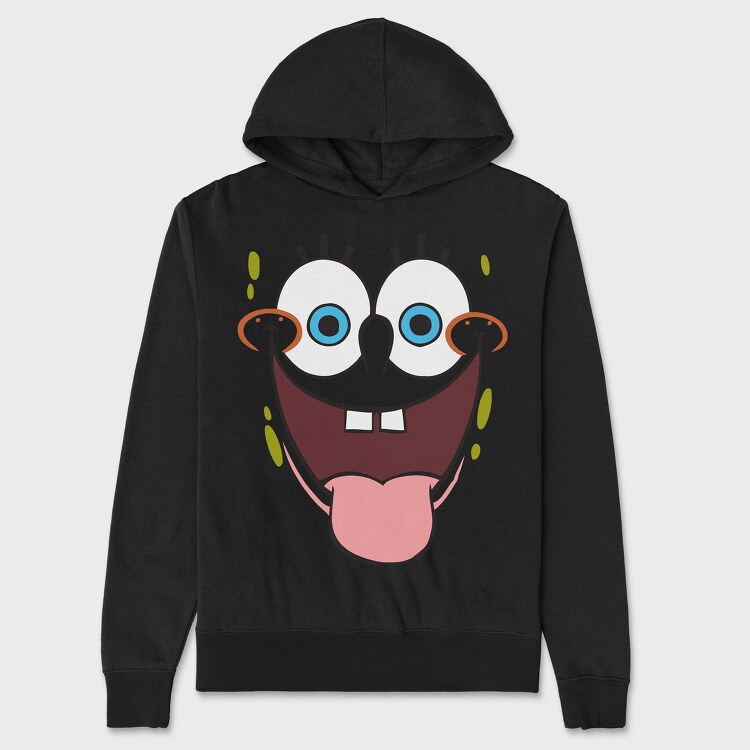 SpongeBob face 3, Hanorac Oversize Barbati (Unisex)